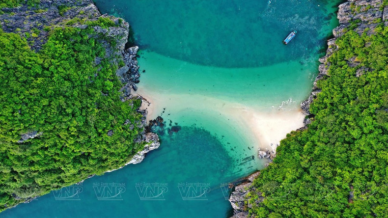 Las playas en la bahía de Lan Ha suelen tener olas tranquilas, lo que es ideal para los turistas que desean nadar. (Foto: Revista Vietnam) Las playas en la bahía de Lan Ha suelen tener olas tranquilas, lo que es ideal para los turistas que desean nadar. (Foto: Revista Vietnam)