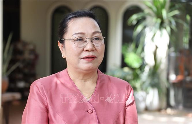 La embajadora de Laos en Vietnam, Khamphao Ernthavanh. (Foto: VNA) La embajadora de Laos en Vietnam, Khamphao Ernthavanh. (Foto: VNA)
