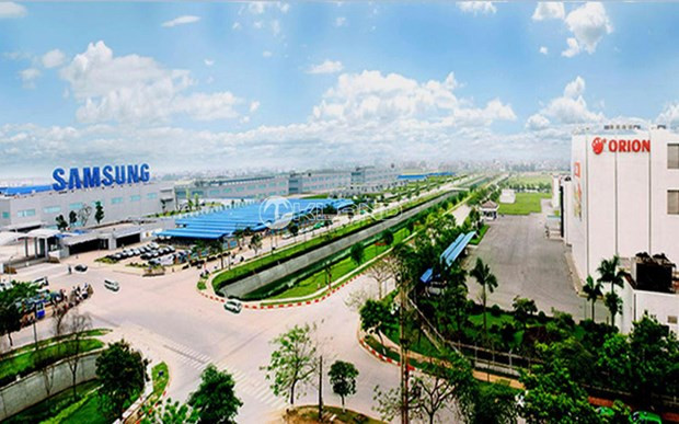 El complejo de plantas de Samsung en el parque industrial de Yen Phong en la provincia de Bac Ninh. (Foto: VNA) El complejo de plantas de Samsung en el parque industrial de Yen Phong en la provincia de Bac Ninh. (Foto: VNA)