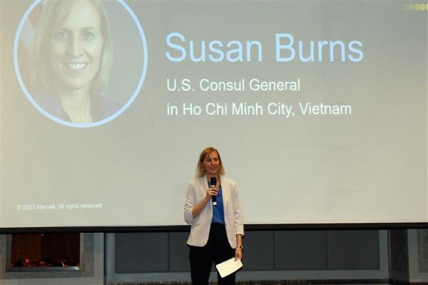 La cónsul general de Estados Unidos en Ciudad Ho Chi Minh, Susan Burns. (Foto: VNA) La cónsul general de Estados Unidos en Ciudad Ho Chi Minh, Susan Burns. (Foto: VNA)