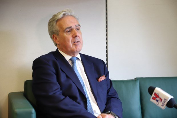 El congresista Mark Garnier, enviado especial del Primer Ministro británico para el Comercio con Vietnam. (Foto: VNA)