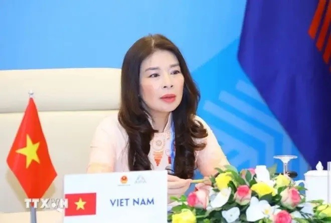 Le Thu Ha, subjefa de la Comisión de Relaciones Exteriores de la Asamblea Nacional de Vietnam. (Foto: VNA)