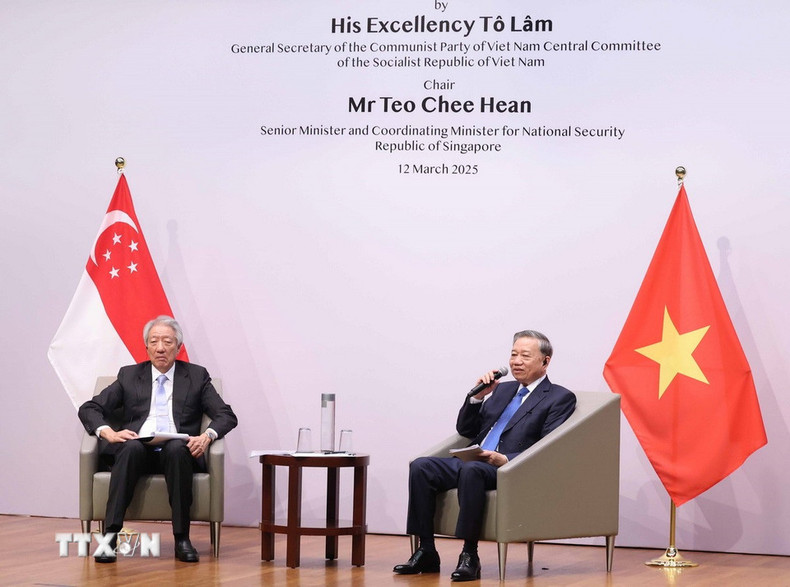 El secretario general del PCV, To Lam, pronuncia su discurso. (Foto: VNA) El secretario general del PCV, To Lam, pronuncia su discurso. (Foto: VNA)