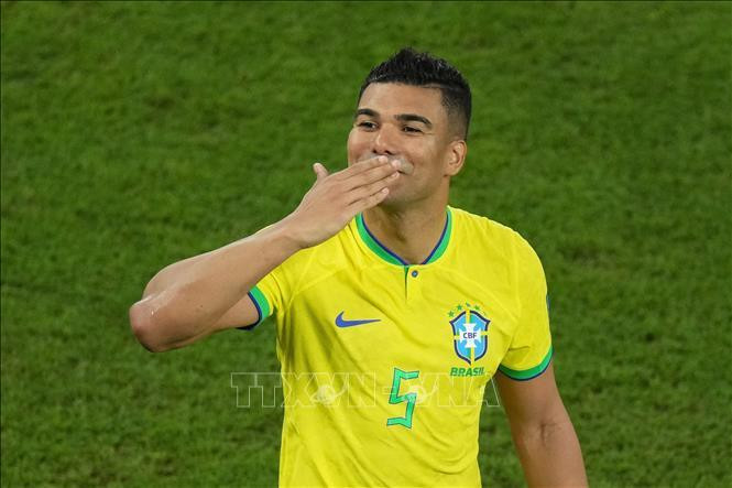 Casemiro celebra su gol. (Fotografía: THX/VNA) Casemiro celebra su gol. (Fotografía: THX/VNA)