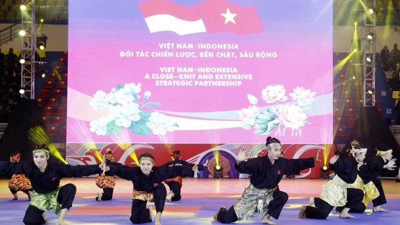 Actuación de Pencak Silat. (Foto:VNA)