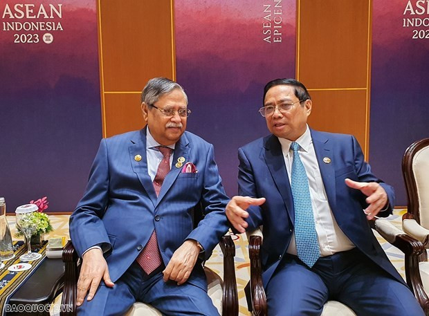 El primer ministro vietnamita, Pham Minh Chinh, y el presidente de Bangladesh, Mohammed Shahabuddin. (Foto: Prensa del mundo y Vietnam) El primer ministro vietnamita, Pham Minh Chinh, y el presidente de Bangladesh, Mohammed Shahabuddin. (Foto: Prensa del mundo y Vietnam)
