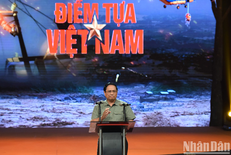 El primer ministro habla de seis puntos de apoyo para superar las consecuencias del tifón. El primer ministro habla de seis puntos de apoyo para superar las consecuencias del tifón.