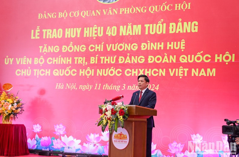 El secretario del PCV en el Bloque de Órganos Centrales, Nguyen Van The.