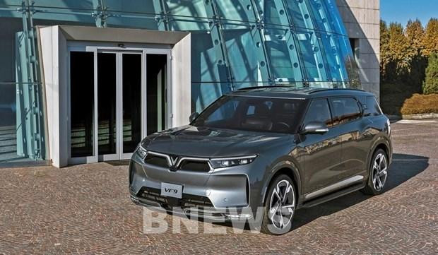 El modelo eléctrico de VinFast VF 9. (Fotografía: VNA) El modelo eléctrico de VinFast VF 9. (Fotografía: VNA)