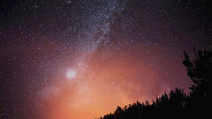 La Vía Láctea captada desde una parada de descanso en Ta Xua.