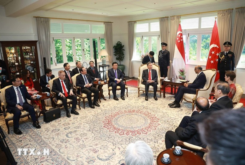 Escena del encuentro. (Foto: VNA) Escena del encuentro. (Foto: VNA)