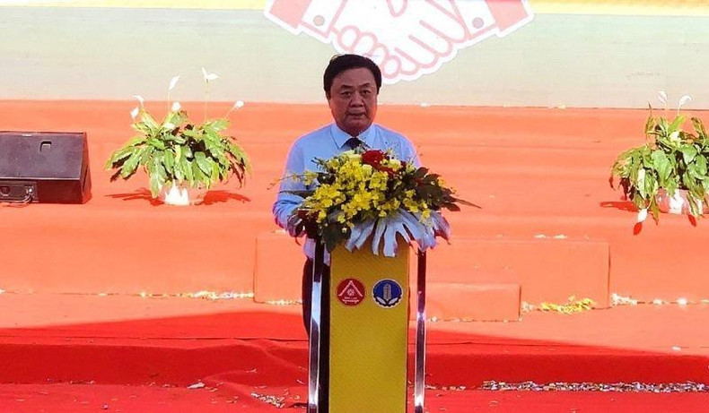 El ministro de Agricultura y Desarrollo Rural de Vietnam, Le Minh Hoan, habla en el evento. El ministro de Agricultura y Desarrollo Rural de Vietnam, Le Minh Hoan, habla en el evento.