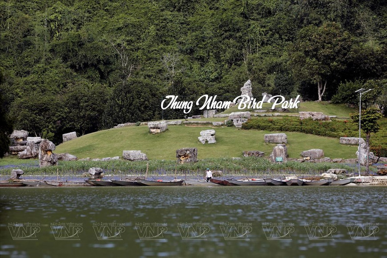 Las colinas situadas justo en medio del gran lago son lugares ideales para que los turistas acampen. (Fuente:VNA)