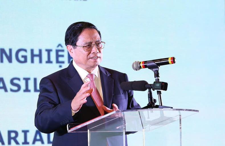 El premier vietnamita, Pham Minh Chinh, interviene en el Foro Empresarial Vietnam-Brasil. (Foto: VNA) El premier vietnamita, Pham Minh Chinh, interviene en el Foro Empresarial Vietnam-Brasil. (Foto: VNA)