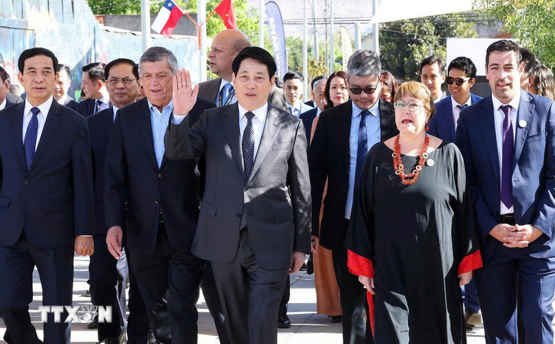 El presidente vietnamita, Luong Cuong, en la actividad. (Foto: VNA) El presidente vietnamita, Luong Cuong, en la actividad. (Foto: VNA)