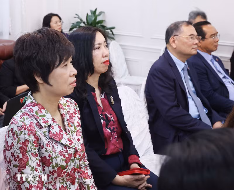 Delegados vietnamitas en el encuentro. (Foto: Thong Nhat/VNA)