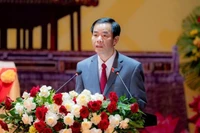 Nguyen Van Phuong, subsecretario del Comité partidista de la ciudad de Hue en el mandato anterior y presidente del Comité Popular municipal, fue reelegido como nuevo secretario. (Foto: Nhan Dan)