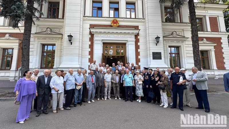 Los veteranos en el encuentro. 