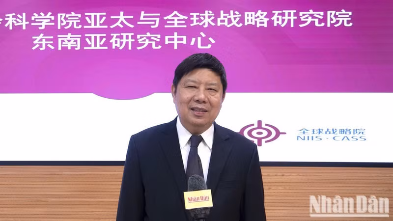 Profesor Xu Liping, experto en asuntos internacionales y director del Centro de Estudios del Sudeste Asiático del Instituto de Estudios Estratégicos Globales y de Asia-Pacífico, perteneciente a la Academia China de Ciencias Sociales.