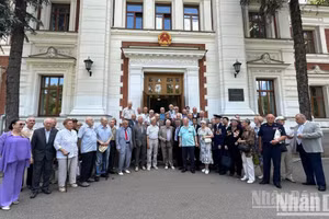 Los veteranos en el encuentro. 
