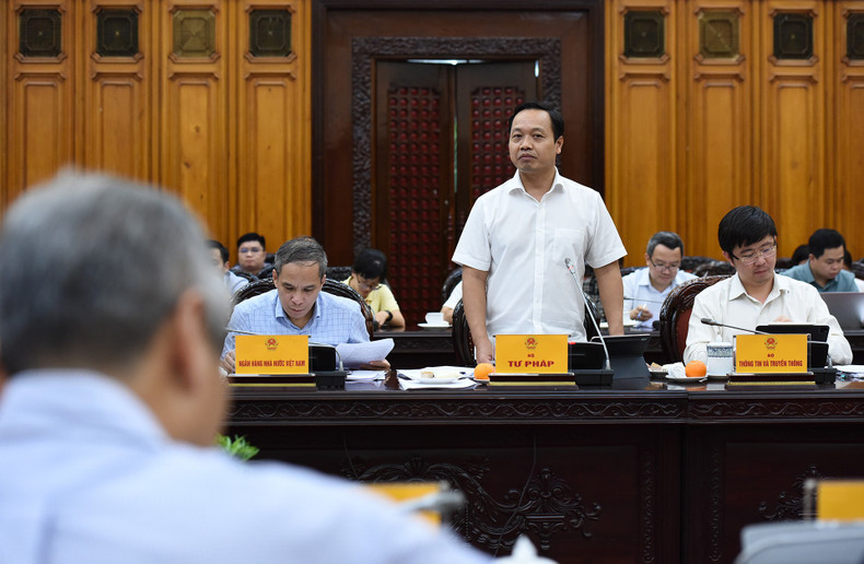 El viceministro de Justicia Tran Tien Dung en el evento.