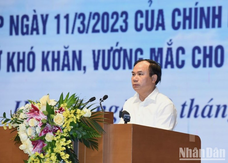 El viceministro de Construcción Nguyen Van Sinh habla en el evento. El viceministro de Construcción Nguyen Van Sinh habla en el evento.
