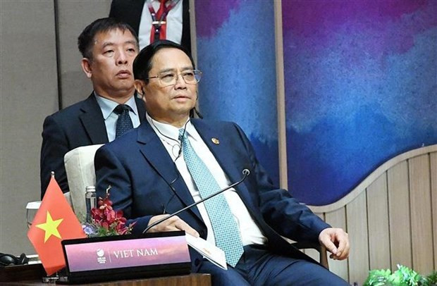 El primer ministro vietnamita, Pham Minh Chinh, en la 43 Cumbre del bloque regional.