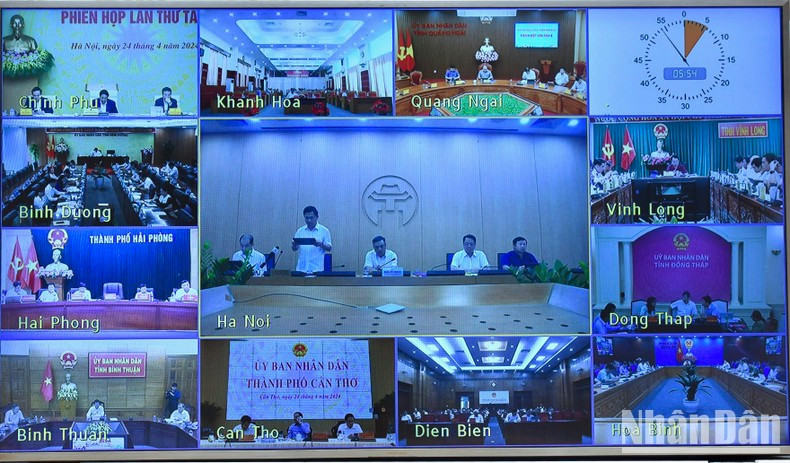 La reunión se celebra de manera virtual en la Oficina del Gobierno, con conexiones por videoconferencia a 63 provincias y ciudades.