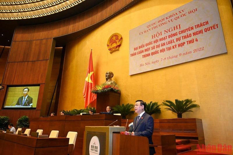 Dinh Hue en la reunión. Dinh Hue en la reunión.