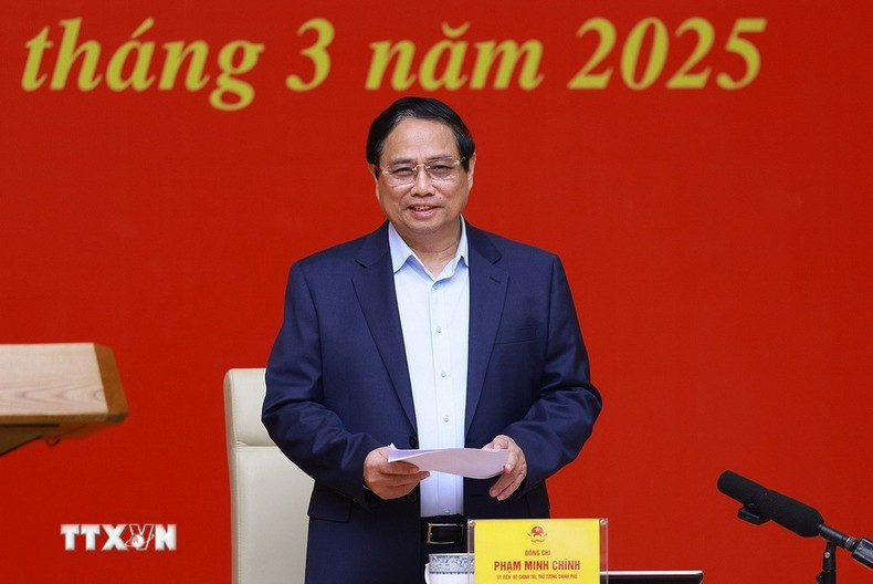 El primer ministro Pham Minh Chinh habla en el evento. El primer ministro Pham Minh Chinh habla en el evento.