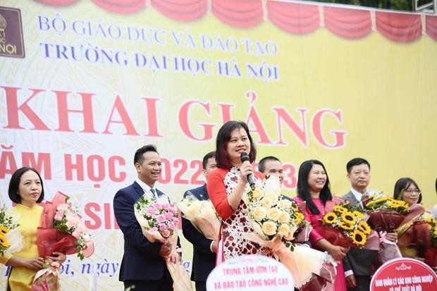 Nguyen Thi Thanh Huyen, actual jefa del Departamento del Español de la Universidad de Hanói. (Foto: VNA)