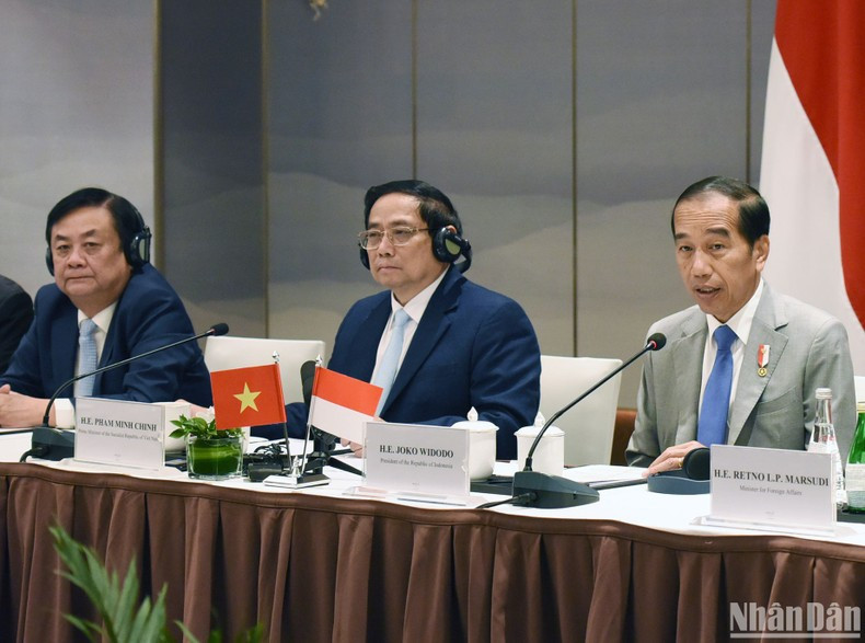 Widodo interviene en la cita.