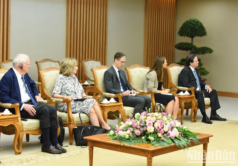 La delegación estadounidense.