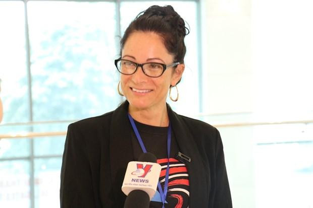 Monisha Ríos, delegada de Puerto Rico (Foto: VNA) Monisha Ríos, delegada de Puerto Rico (Foto: VNA)