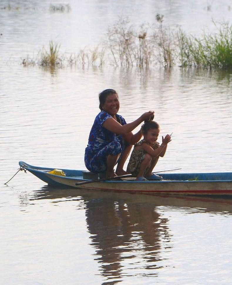 La sonrisa de la gente local.