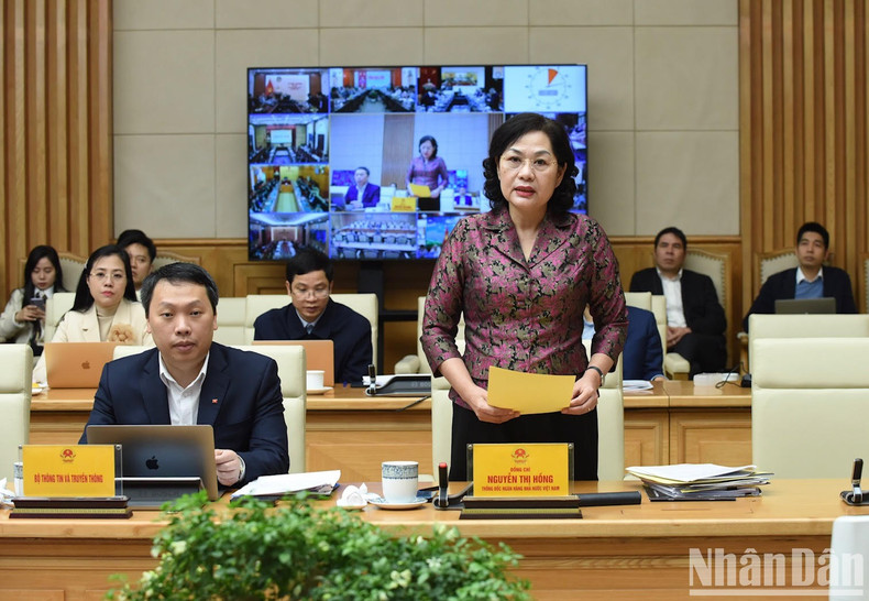 Nguyen Thi Hong, gobernadora del Banco Estatal de Vietnam, en la cita. Nguyen Thi Hong, gobernadora del Banco Estatal de Vietnam, en la cita.