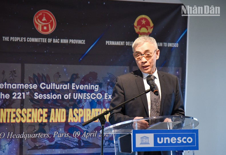 El director general adjunto de la Unesco, Xing Qu, habla en el evento. El director general adjunto de la Unesco, Xing Qu, habla en el evento.