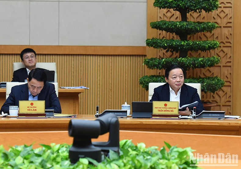 El viceprimer ministro Tran Hong Ha en el evento.