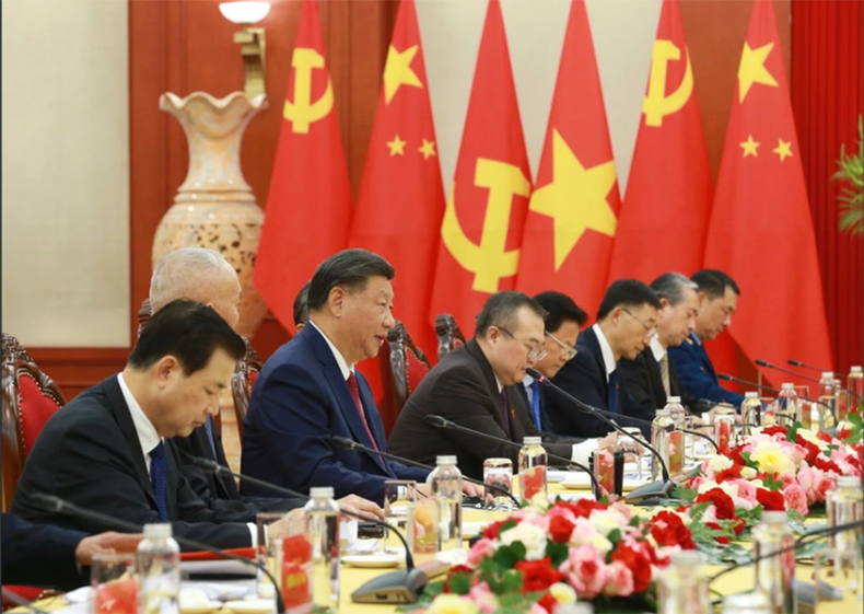 Xi Jinping interviene en la cita.