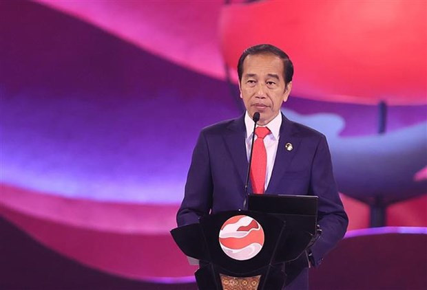 El presidente de Indonesia, Joko Widodo, en la ceremonia de apertura. El presidente de Indonesia, Joko Widodo, en la ceremonia de apertura.