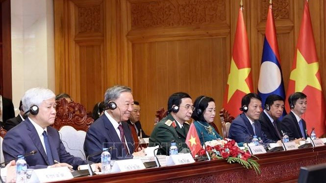 La delegación de alto nivel de Vietnam.