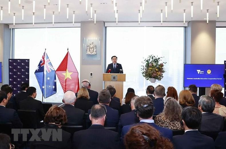 El presidente parlamentario vietnamita asiste al Foro de Cooperación Educativa Vietnam-Australia. El presidente parlamentario vietnamita asiste al Foro de Cooperación Educativa Vietnam-Australia.