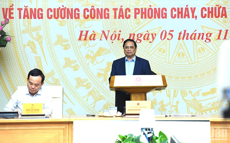 El premier Pham Minh Chinh en la cita. El premier Pham Minh Chinh en la cita.