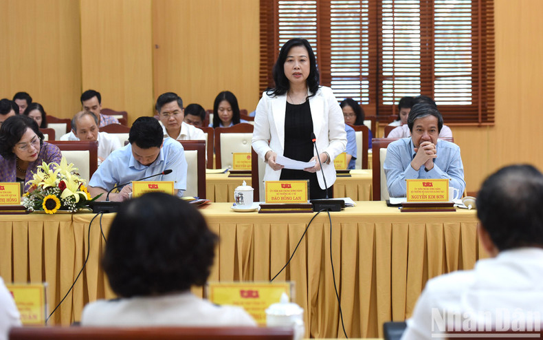 La ministra de Salud Pública, Dao Hong Lan, en el evento.