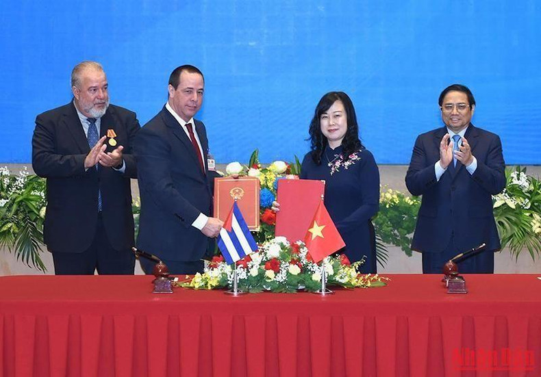 Ministerios de Salud Pública de los dos países rubrican el Plan de Acción de Cooperación.