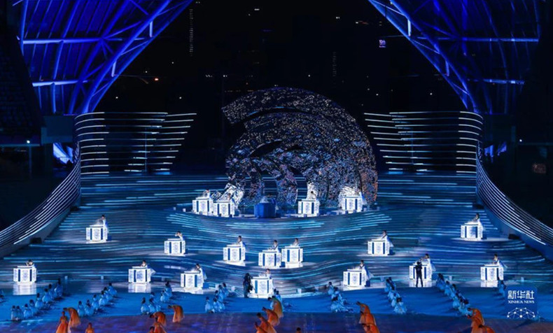 Espectáculos artísticos en el acto inaugural de ASIAD 19.