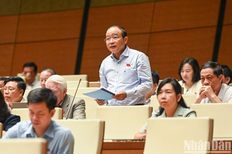 Habla La Thanh Tan, diputado de la ciudad de Hai Phong.
