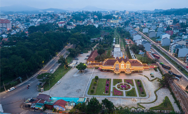La estación de Da Lat es el punto de partida del recorrido nocturno.
