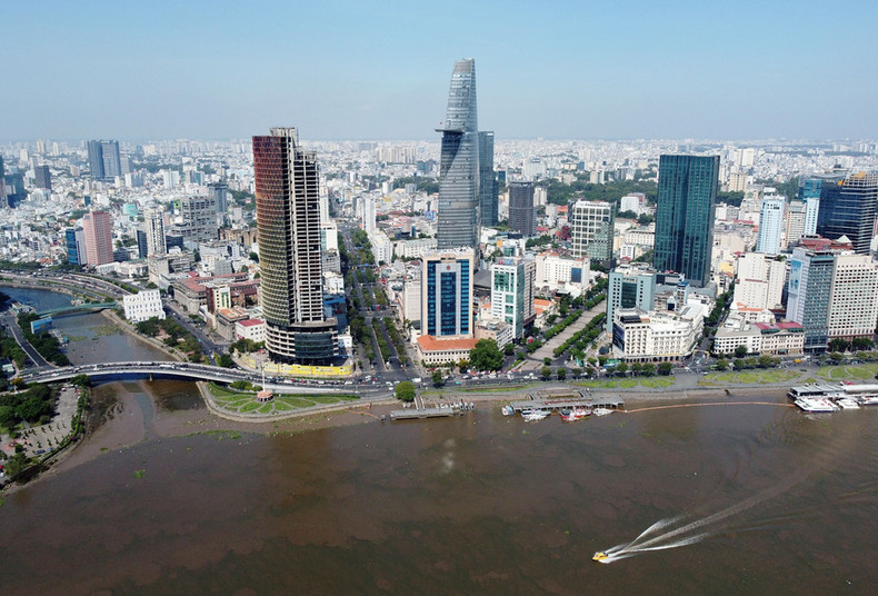 La Torre Bitexco está ubicada cerca del río Saigón, en una ubicación privilegiada de Ciudad Ho Chi Minh.