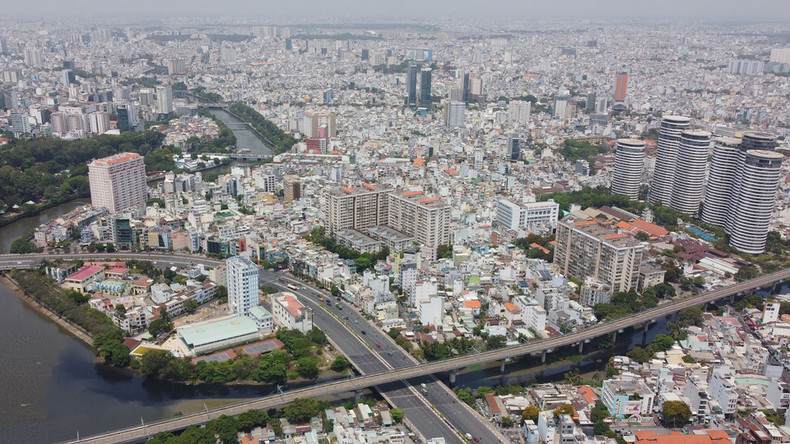 Muchas nuevas áreas residenciales se están desarrollando rápidamente en el distrito de Binh Thanh.